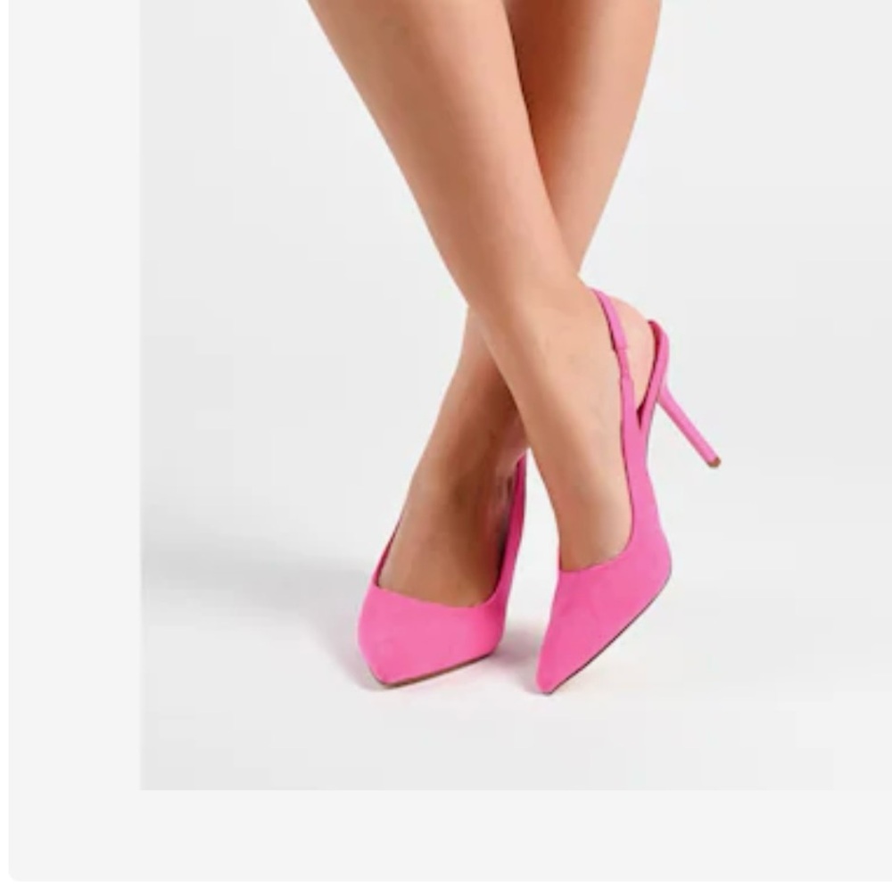 Journee Pink sling back heels-never worn